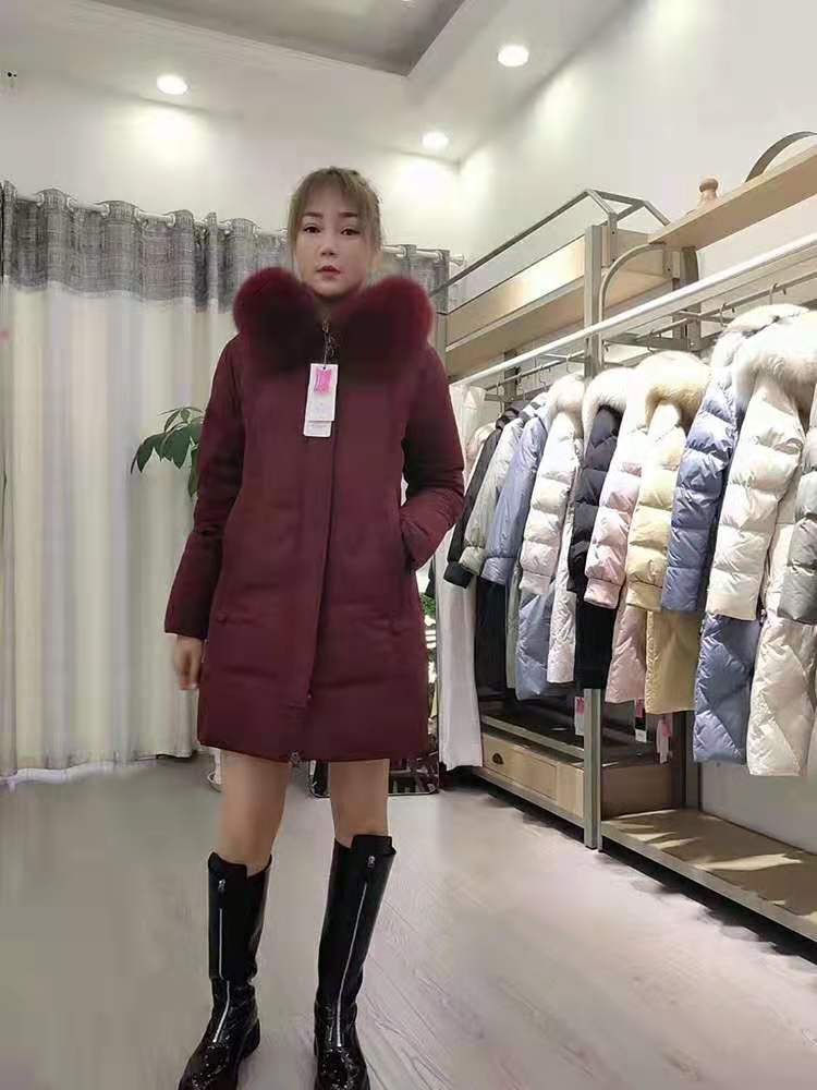 2019秋冬时尚新款羽绒服中老年妈妈装8909