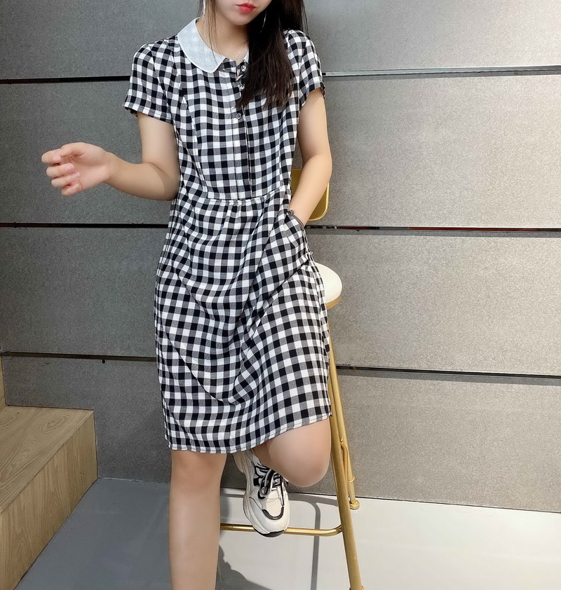 2020新款夏季韩版减龄娃娃领小个子显瘦时髦休闲裙子